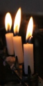 Candles on a pricket stand